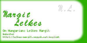 margit lelkes business card